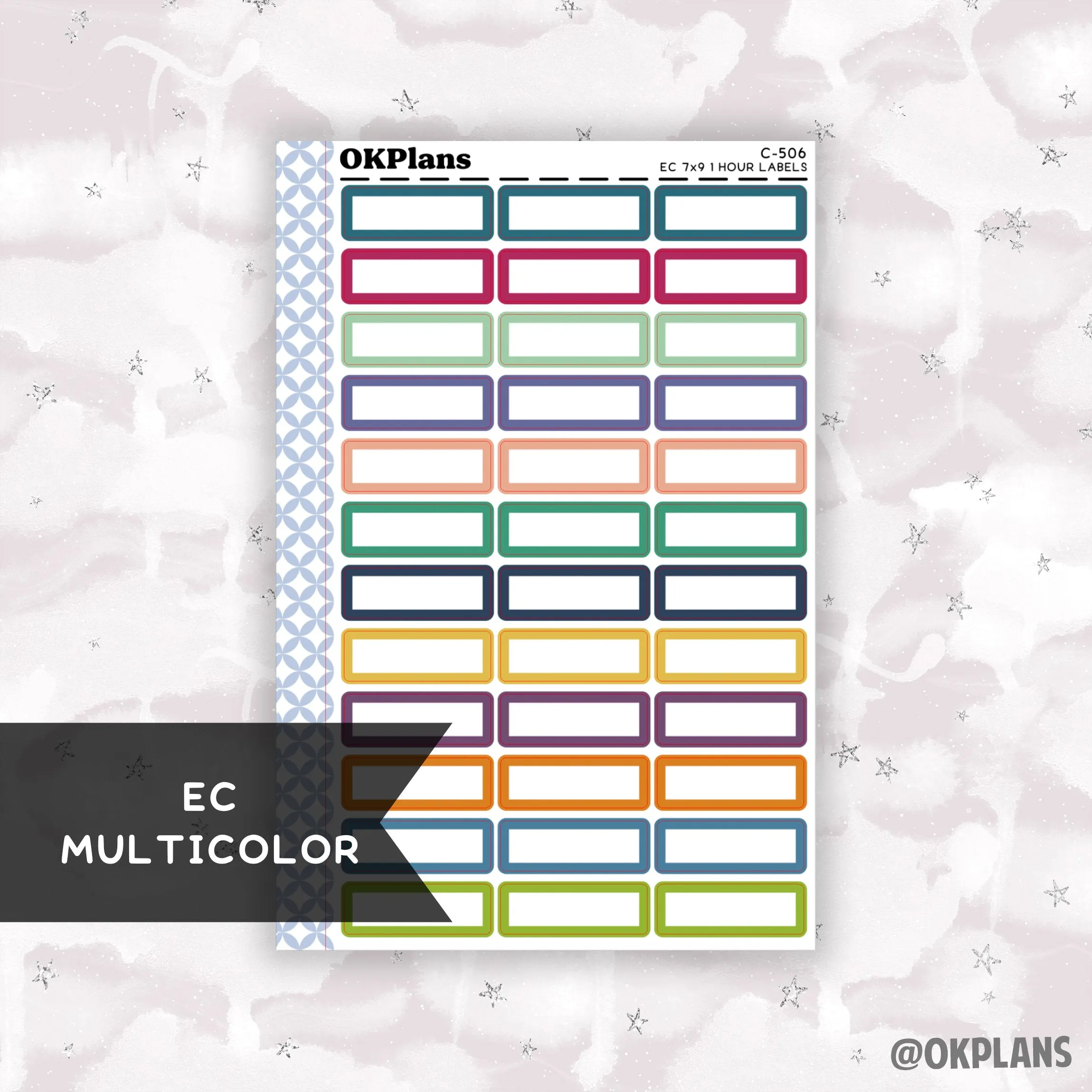 1 HR 7x9 EC Labels // EC Multicolor // C-506 // Multicolor Functional