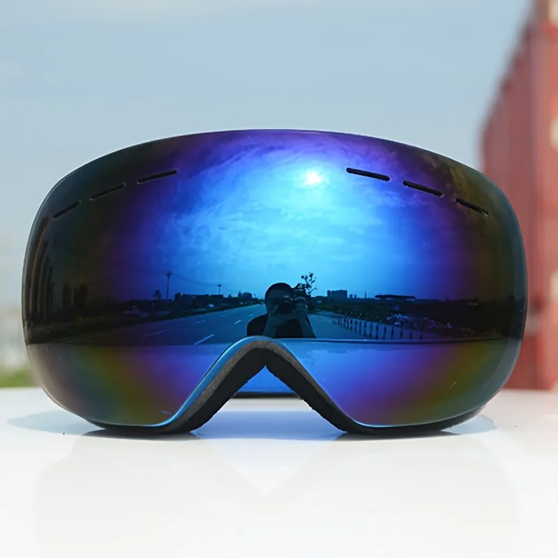 1pc Premium Windproof & Snowproof Ski Goggles for Men and Women with UV Protection and Anti-Fog Coating for Outdoor Snowboarding