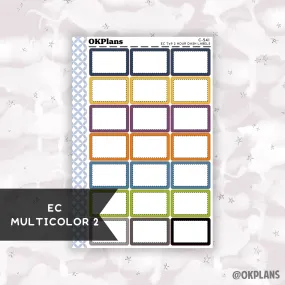 2 HR 7x9 EC Dash Labels // EC Multicolor 2 // C-541 // Multicolor Functional