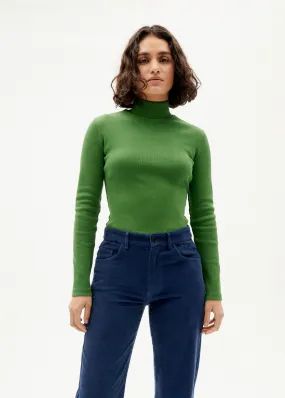 Aine top, garden green