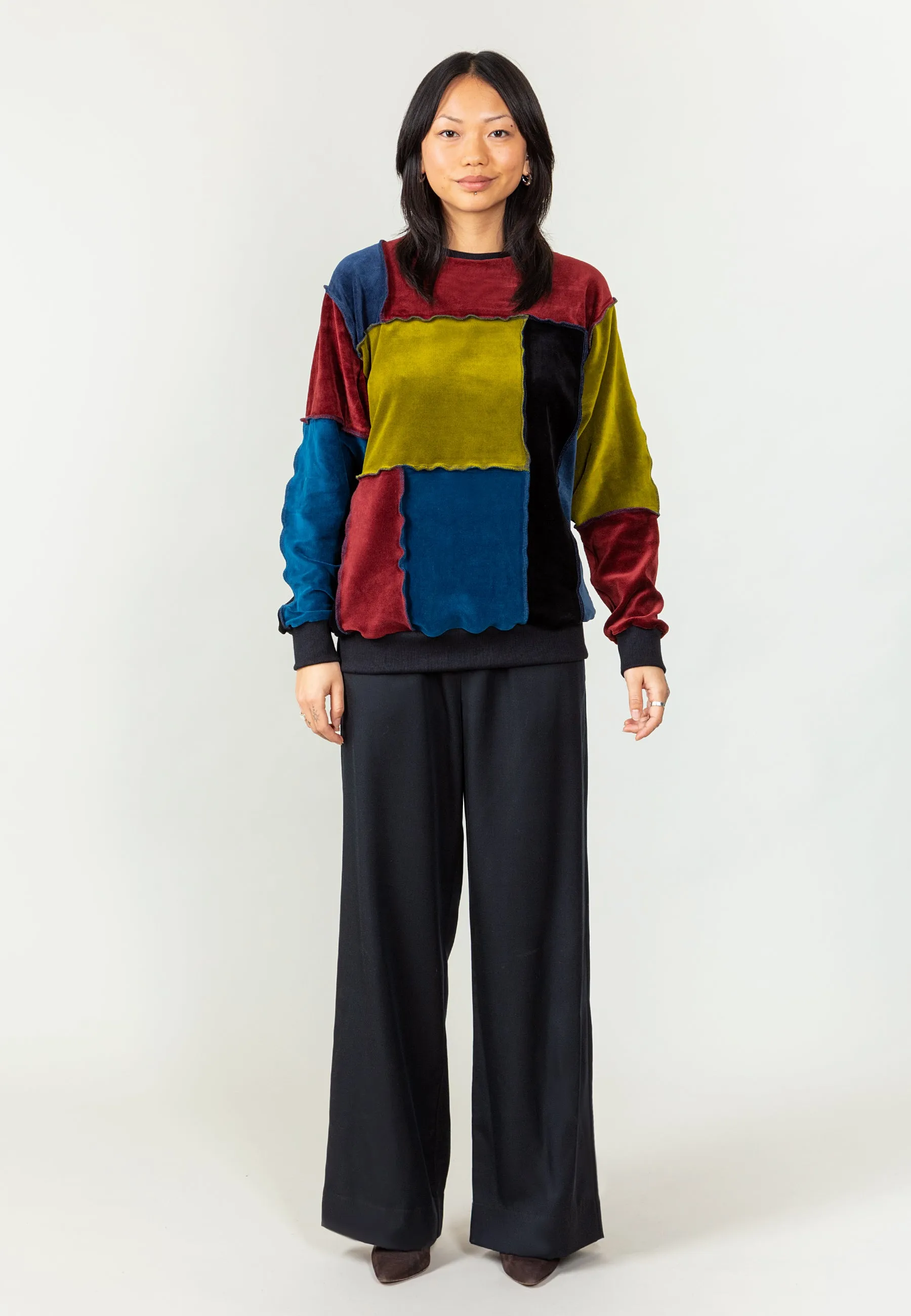 Althea Patchwork Sweatshirt