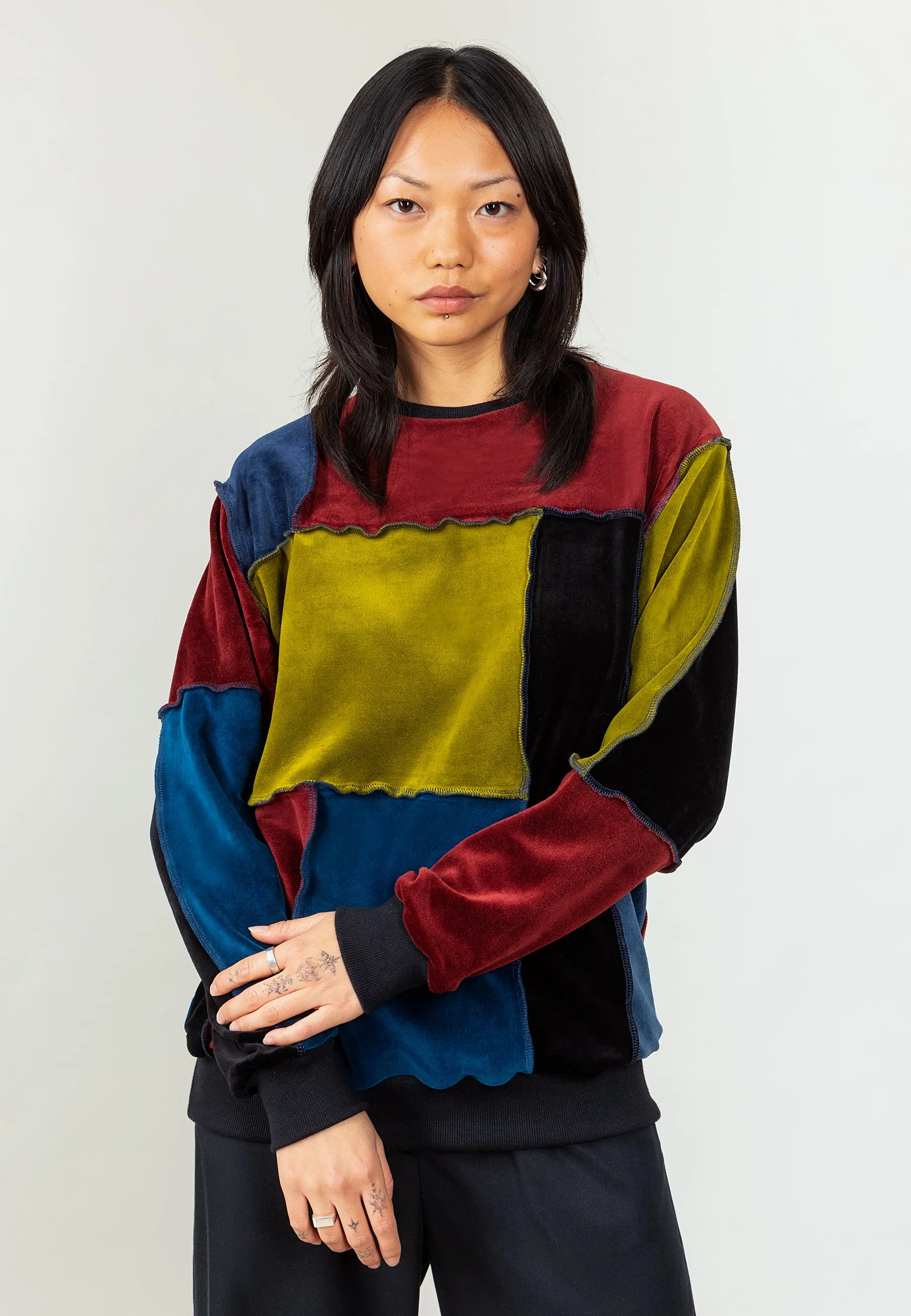 Althea Patchwork Sweatshirt