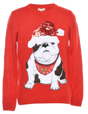 Animal Design Christmas Jumper - S