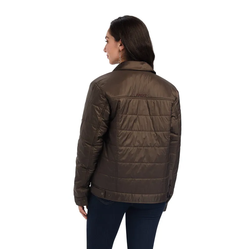 'Ariat' Women's Puffer Trucker Insulated Jacket - Banyan Bark