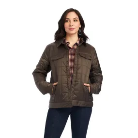 'Ariat' Women's Puffer Trucker Insulated Jacket - Banyan Bark