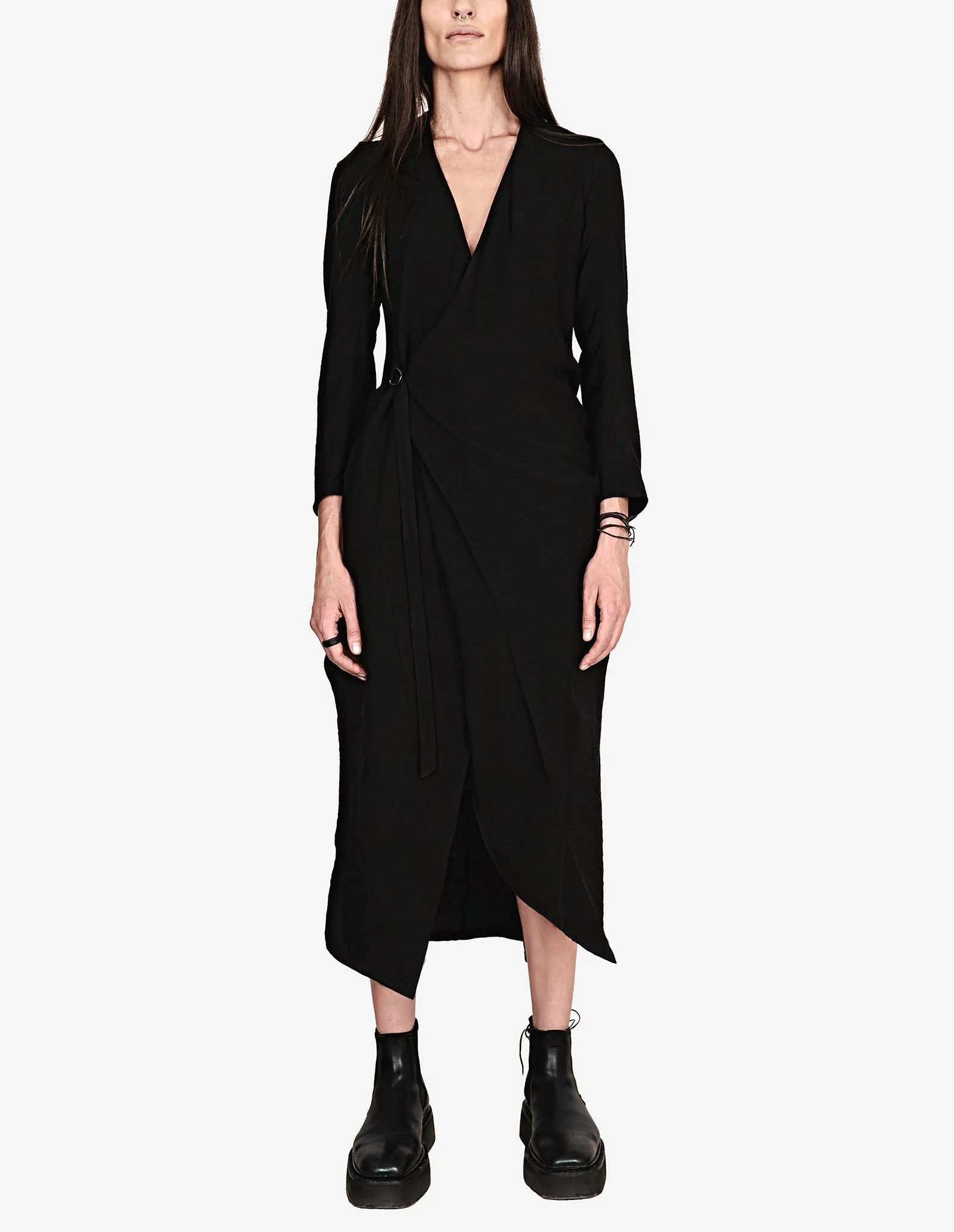 Asymmetric Wrap Dress