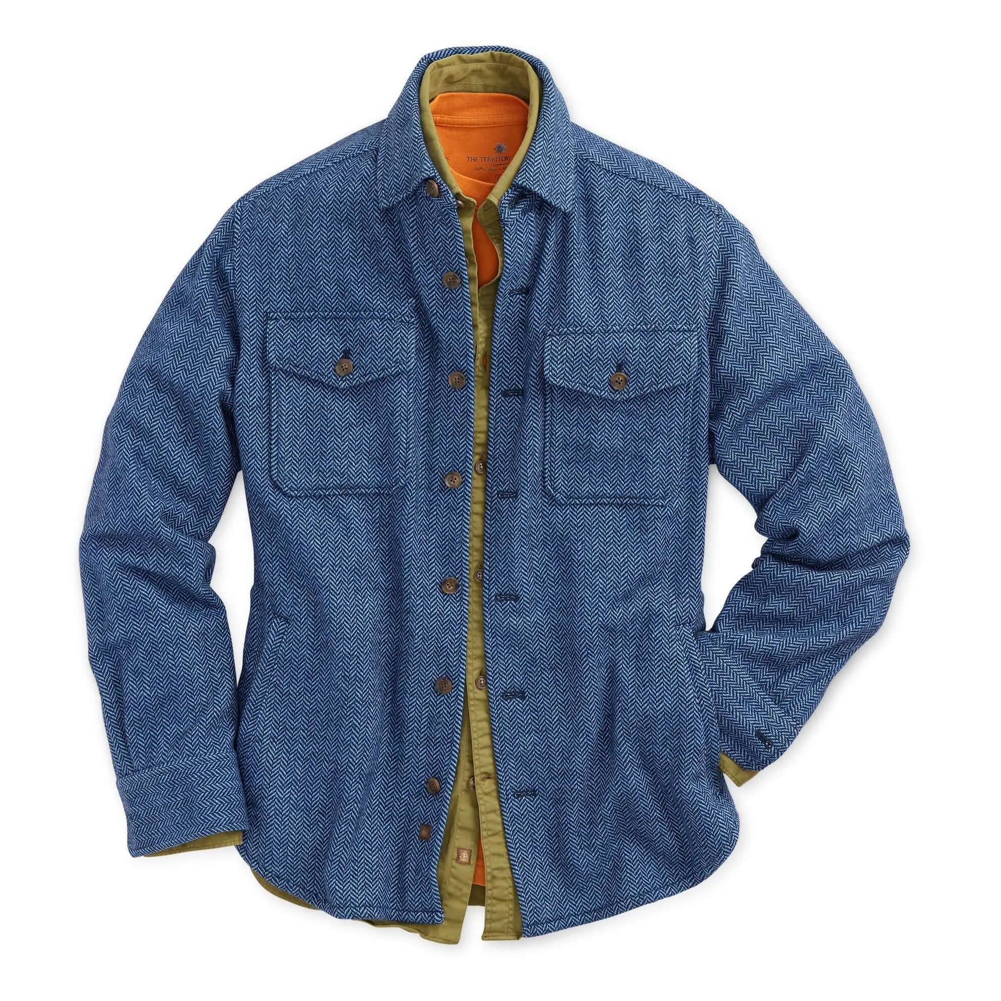 Back East Herringbone Shacket - Tall