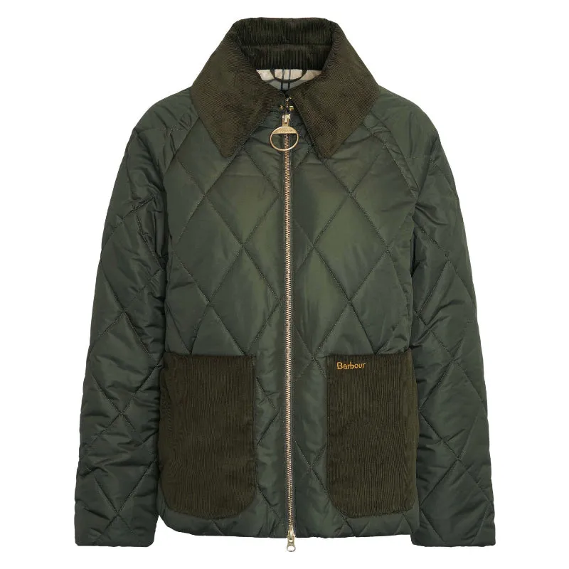 Barbour Dalroy Quilt Ladies Jacket - Olive/Ancient