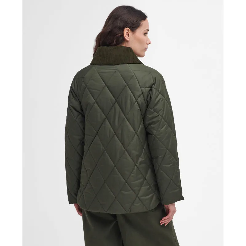 Barbour Dalroy Quilt Ladies Jacket - Olive/Ancient