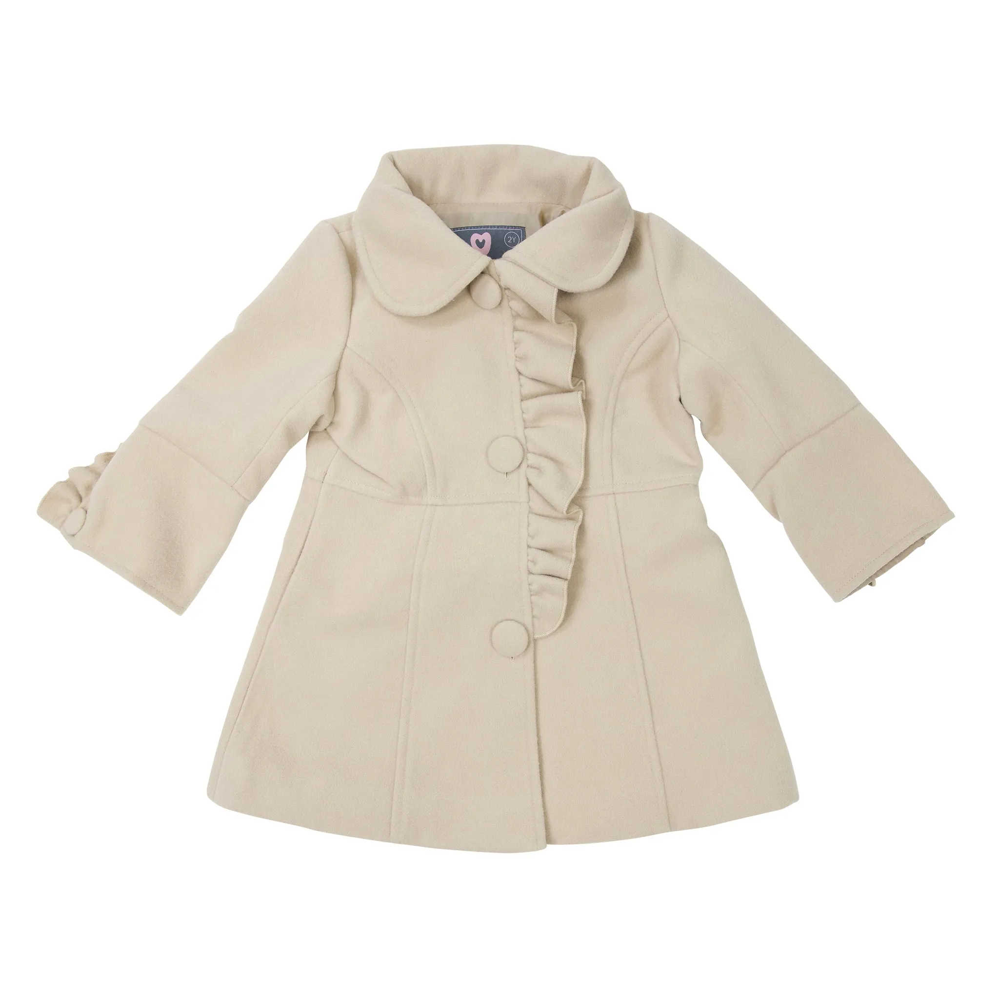 Beige Frill Overcoat