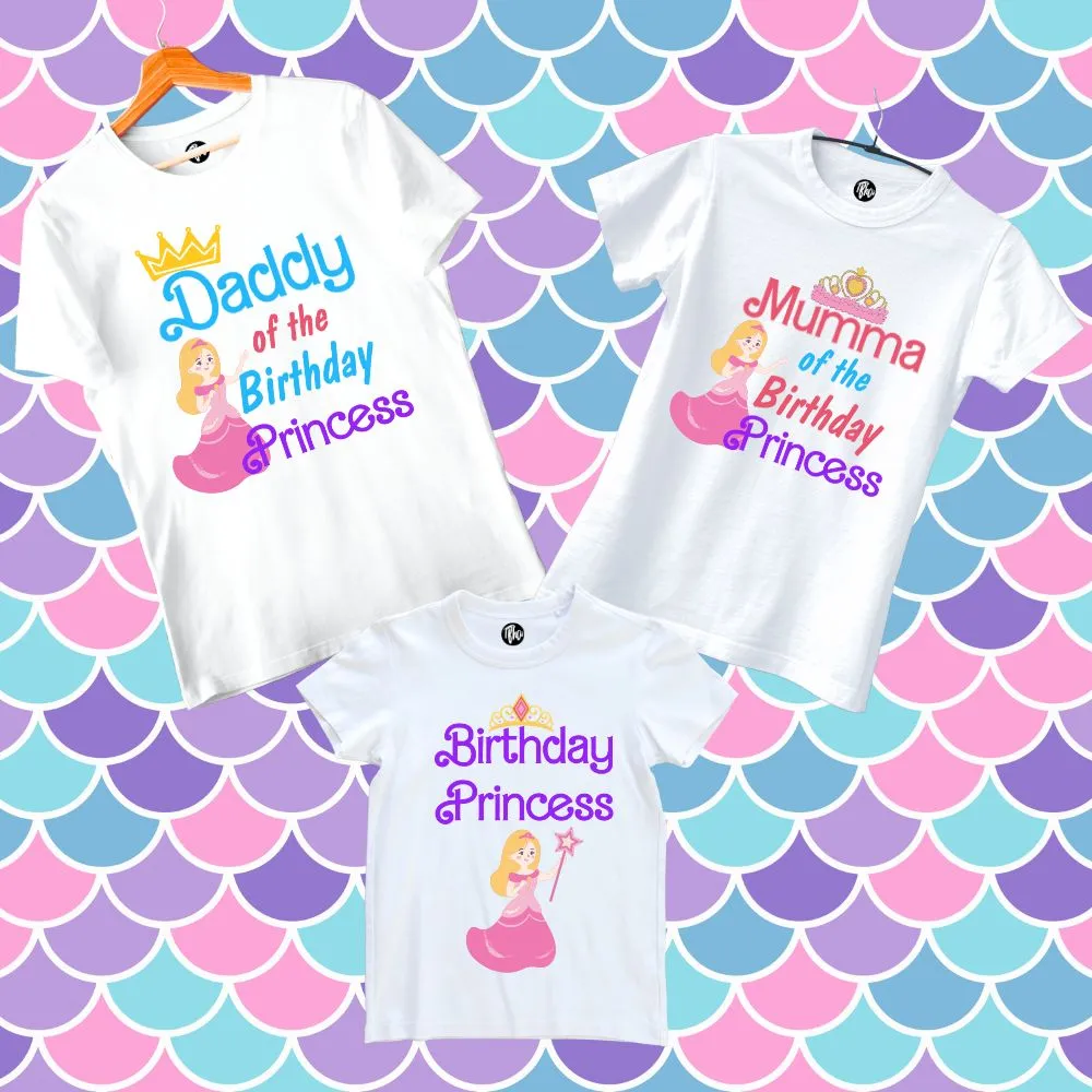 Birthday Princess & Daddy Mumma of the Birthday Princess Birthday T-Shirts