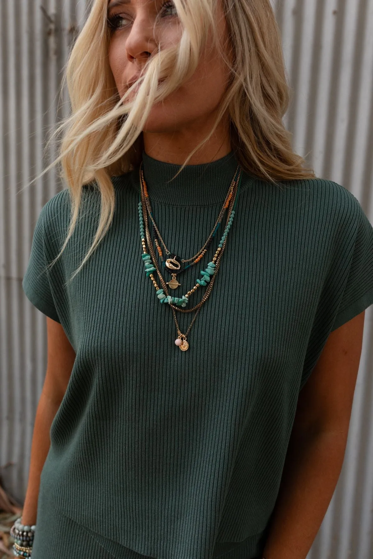 Bohemian Bliss Necklace - Turquoise