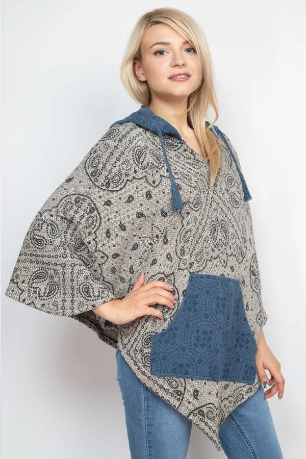 Boho Printed Poncho