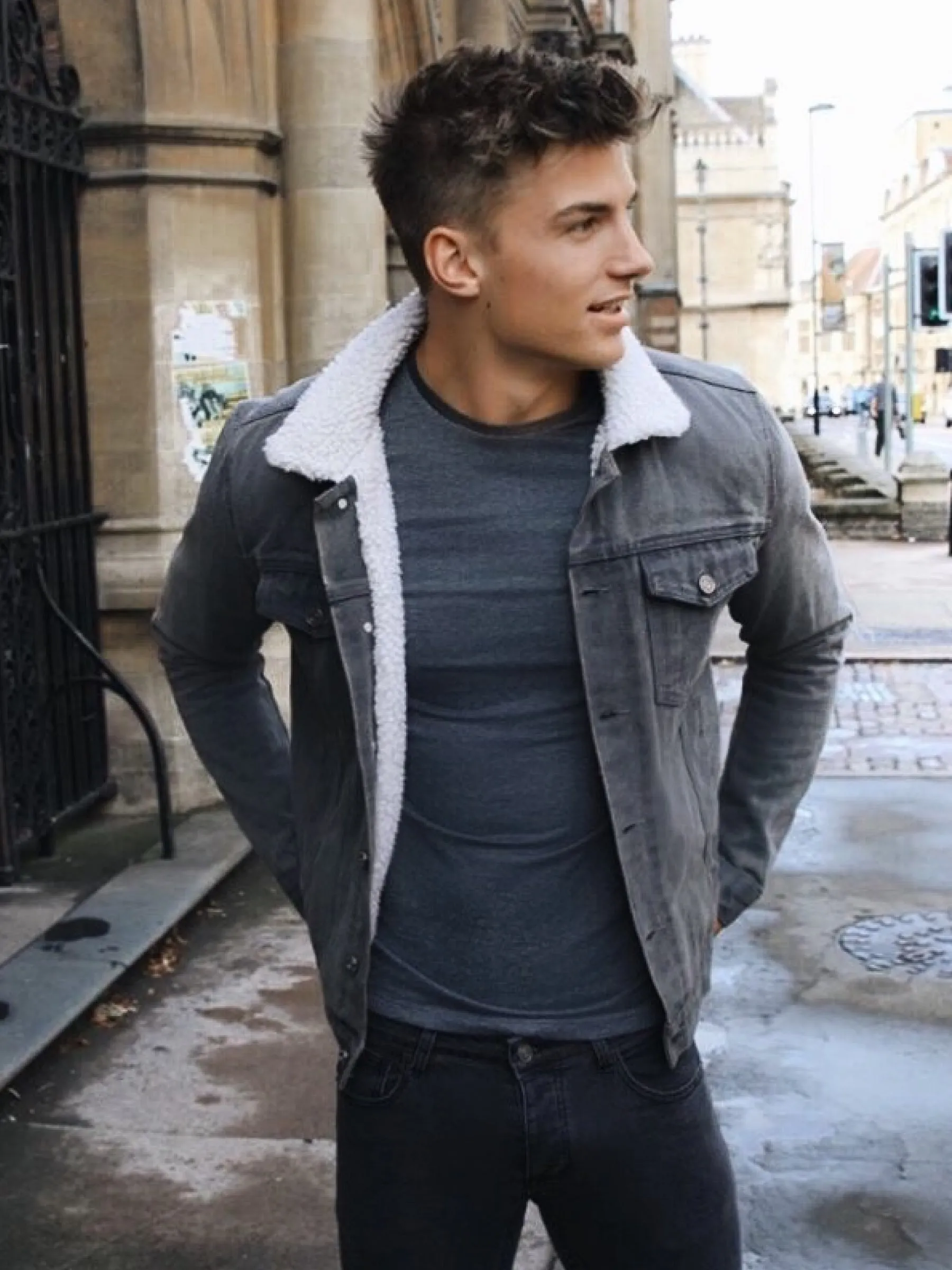 Boston Denim Jacket - Grey