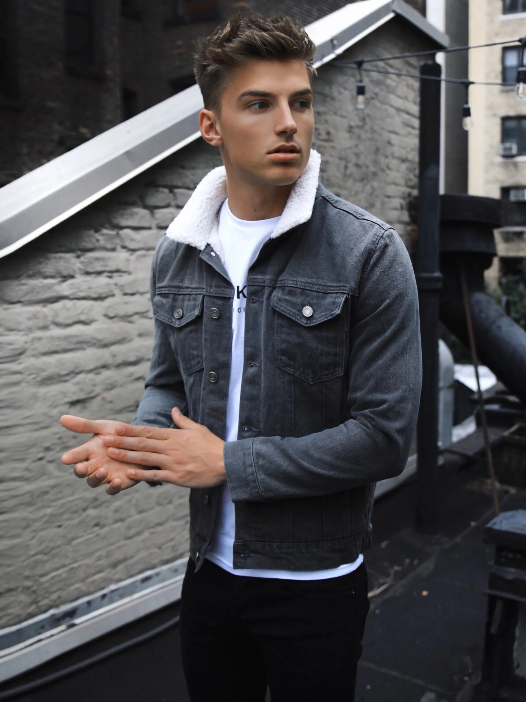 Boston Denim Jacket - Grey