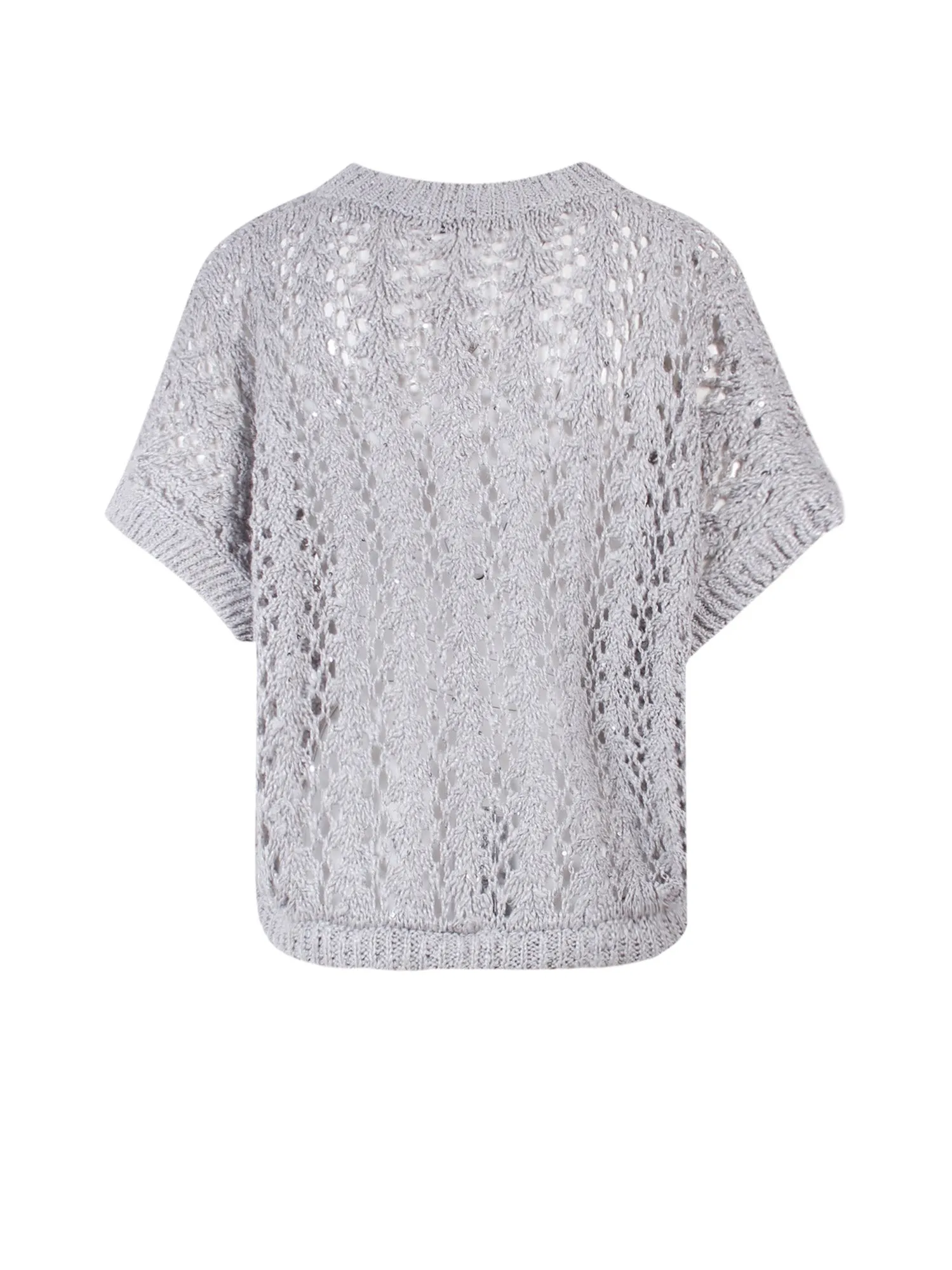 Brunello Cucinelli Perforated Crewneck Knit Jumper