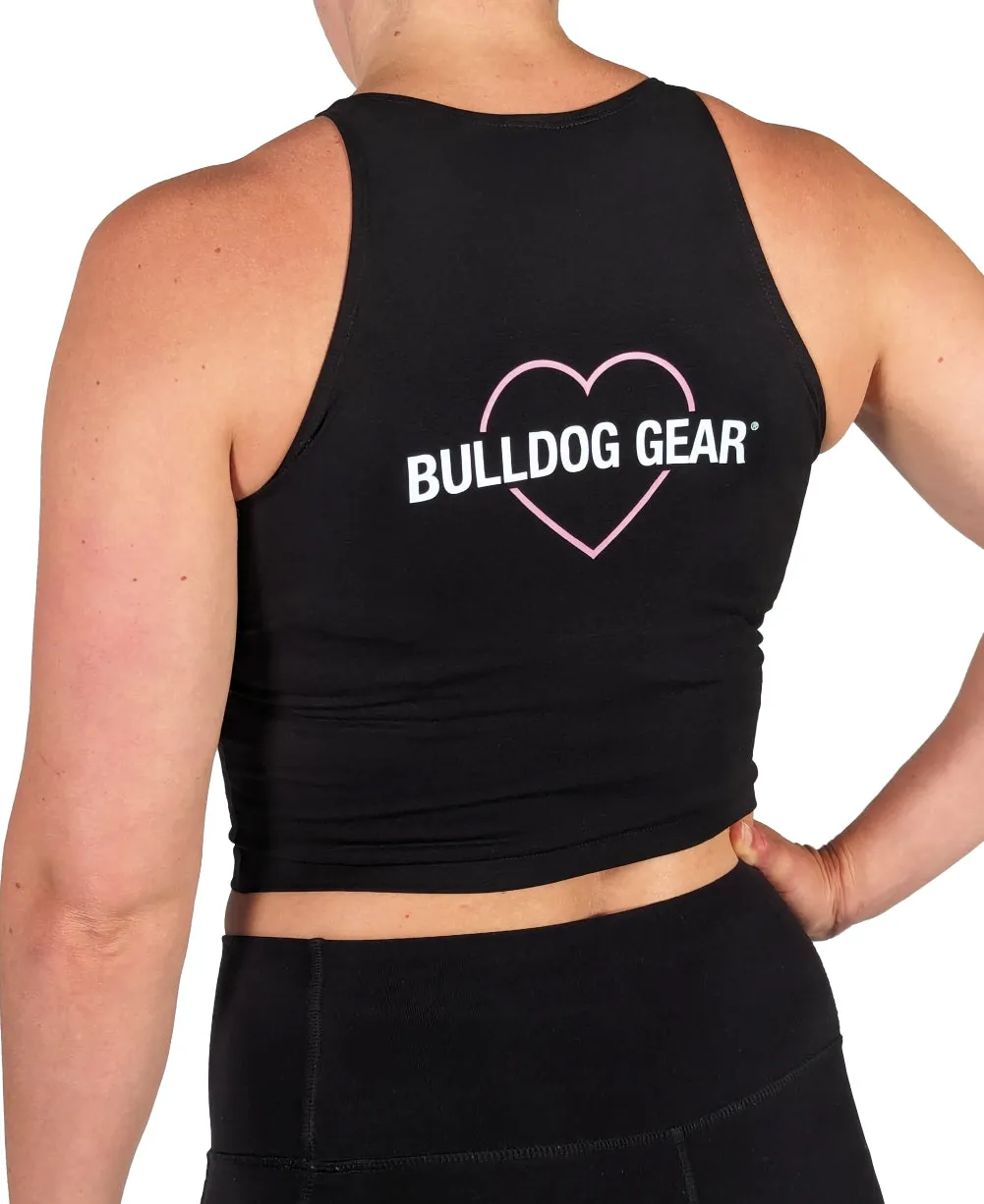 Bulldog Gear Limited Edition Ladies Heart Crop - We Love Bulldog