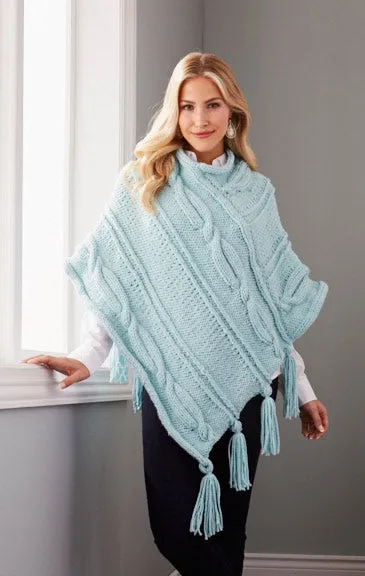 Cabled Panels Poncho