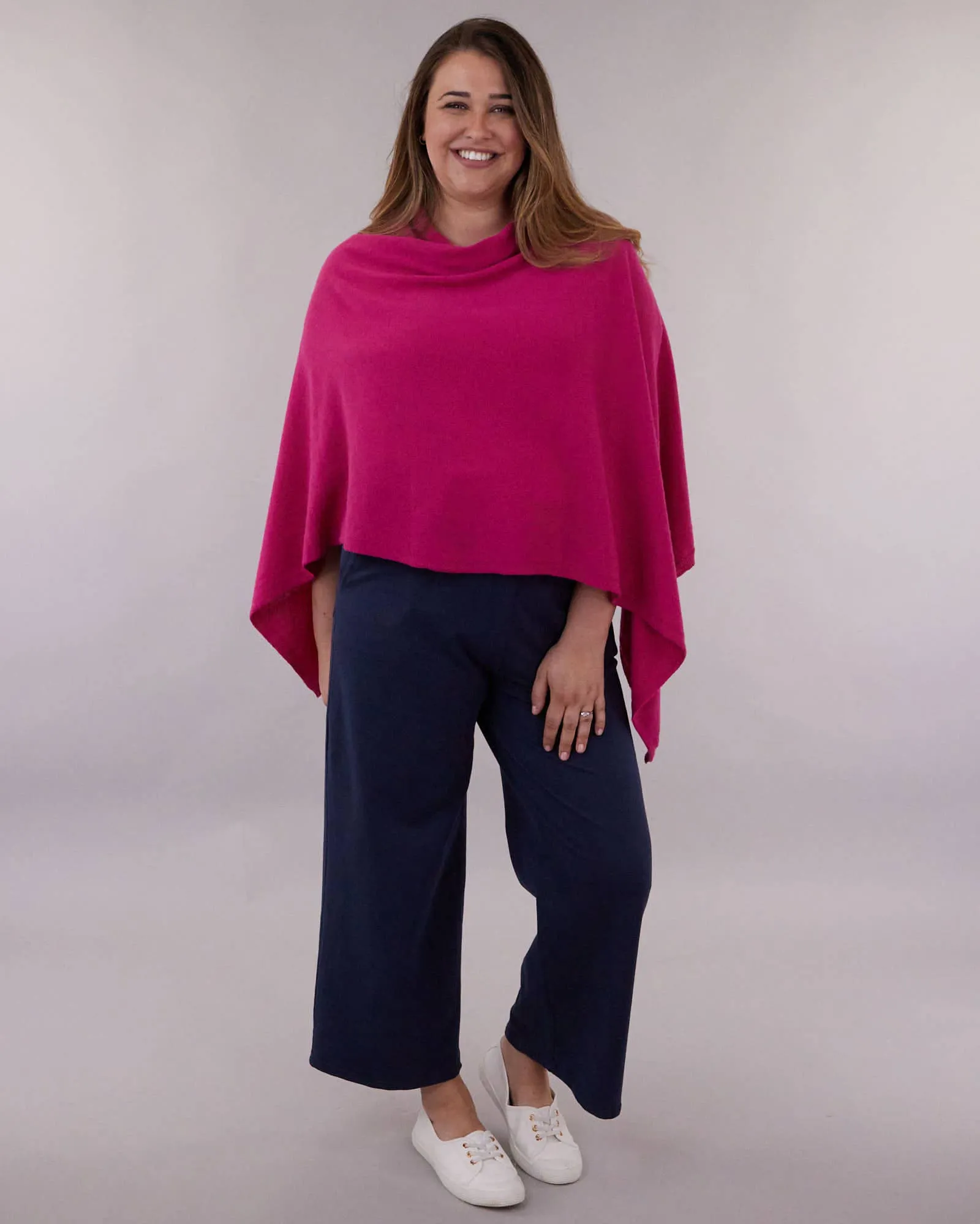 Cadenza Classic Cashmere Blend Poncho