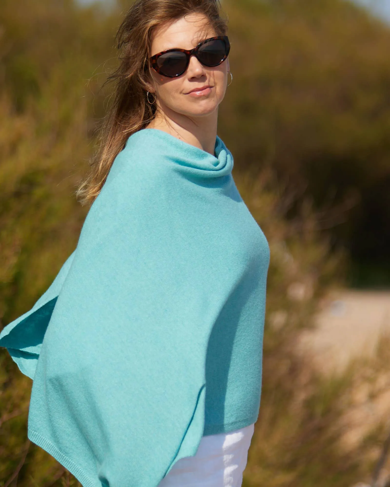 Cadenza Classic Cashmere Blend Poncho