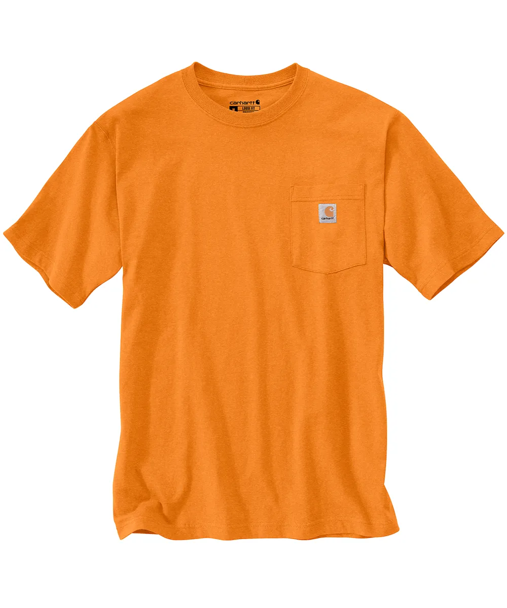 Carhartt K87 Workwear Pocket T-Shirt - Marmalade Heather