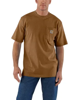 Carhartt K87 Workwear Pocket T-Shirt - Oiled Walnut Heather