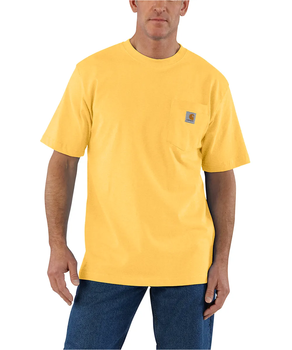 Carhartt K87 Workwear Pocket T-Shirt - Vivid Yellow Heather