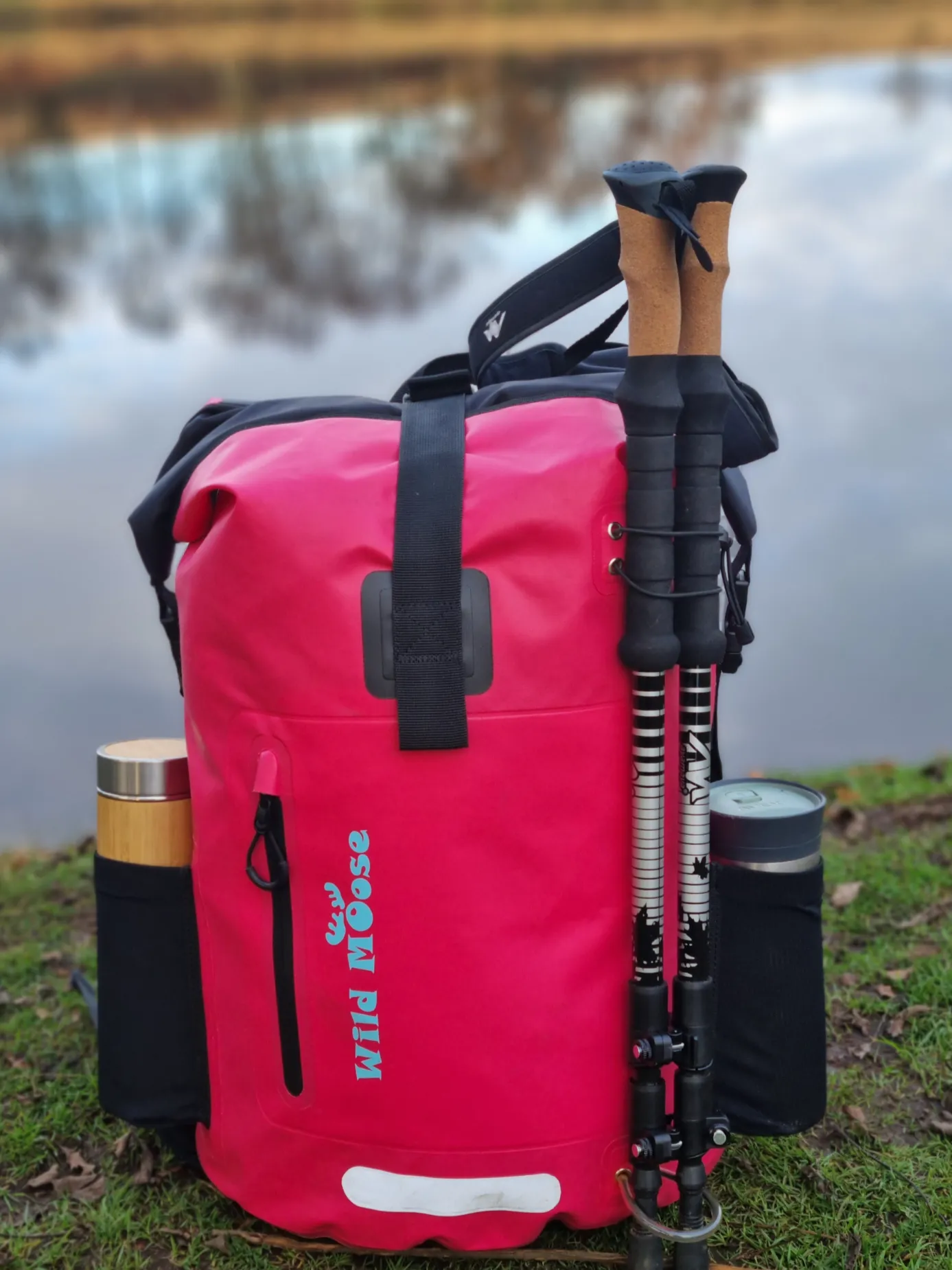 Caribou waterproof backpack     45L - hot pink