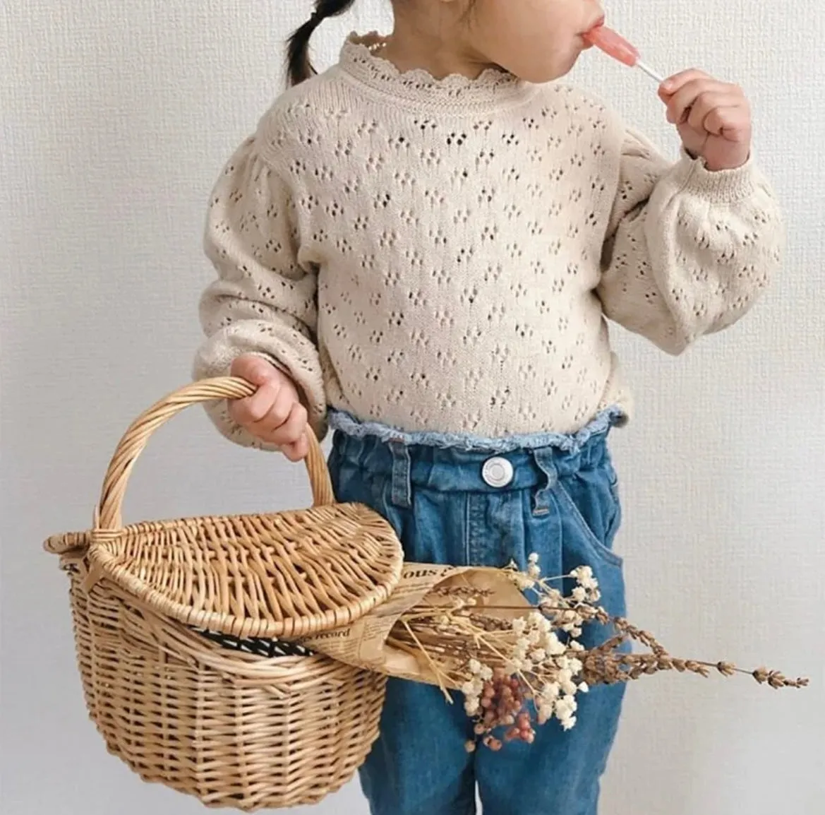 Celia - Girls Crochet Knitted Top