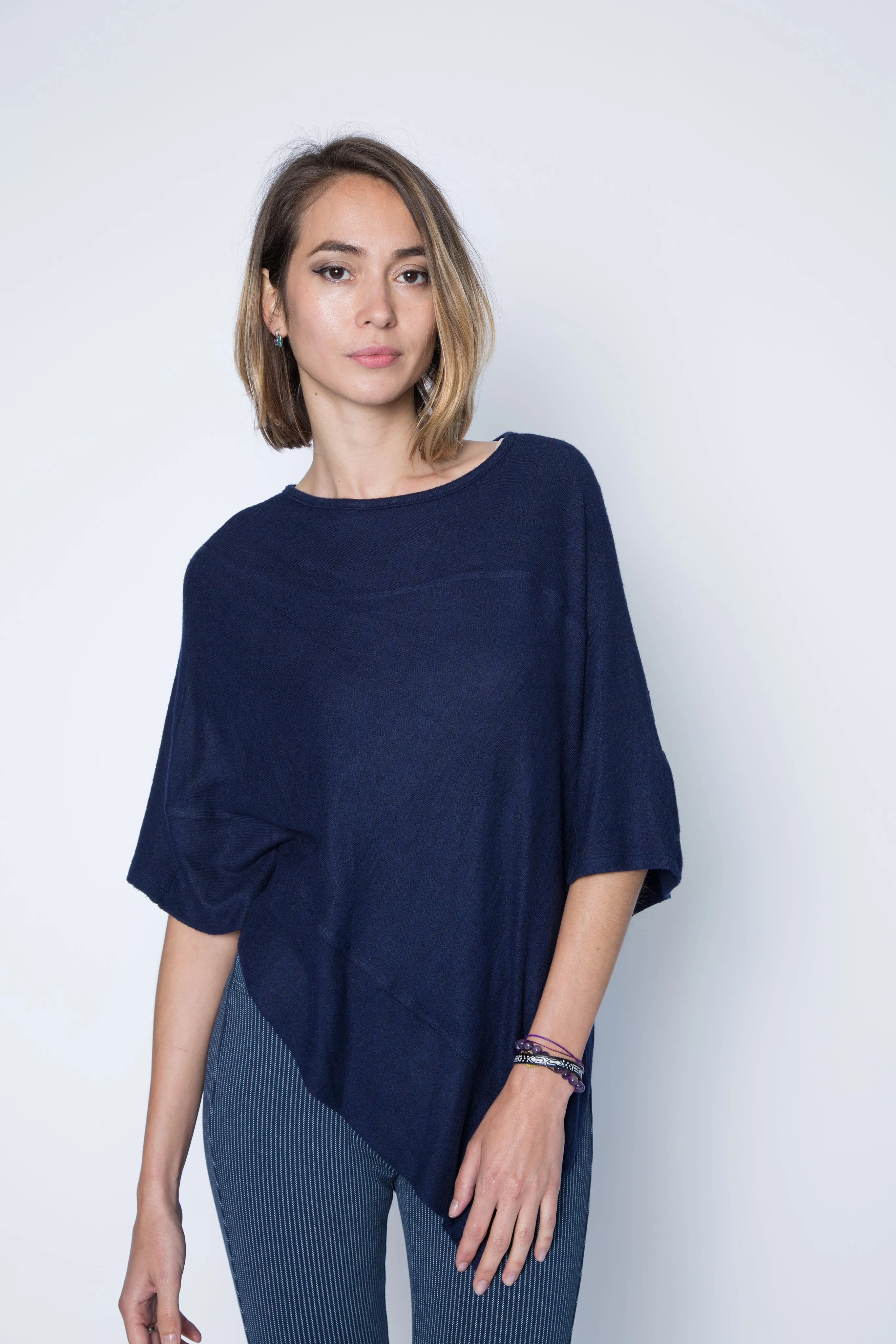 Classic Poncho Sweater Wrap in Regular Length