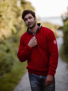 Classic Windproof Sweater-Red