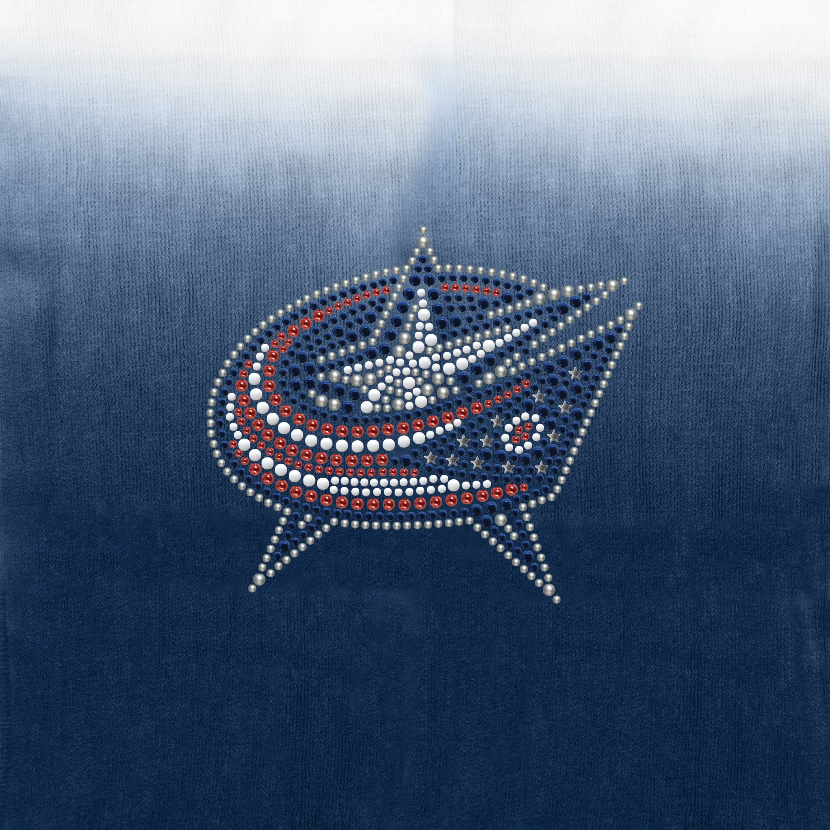 Columbus Blue Jackets Dip Dye Poncho