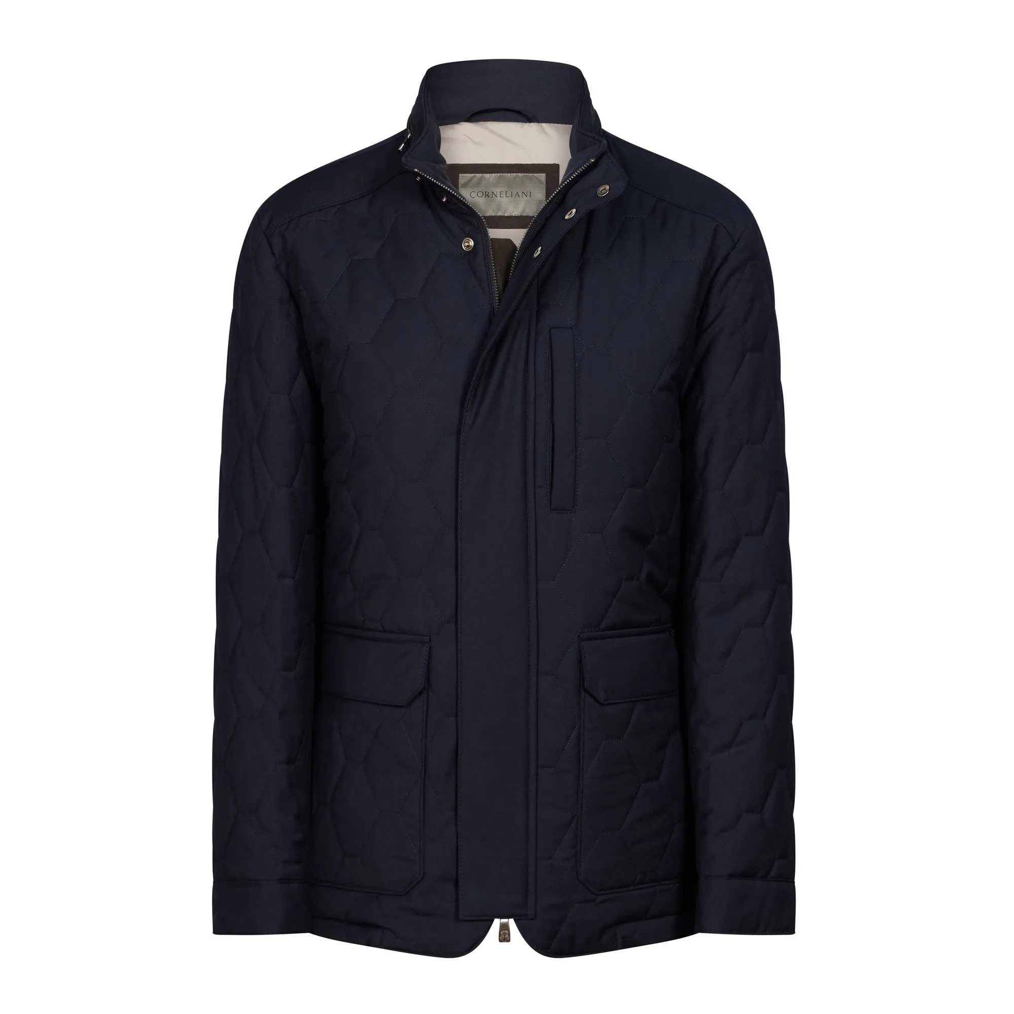 CORNELIANI Padded Caban Coat NAVY REG