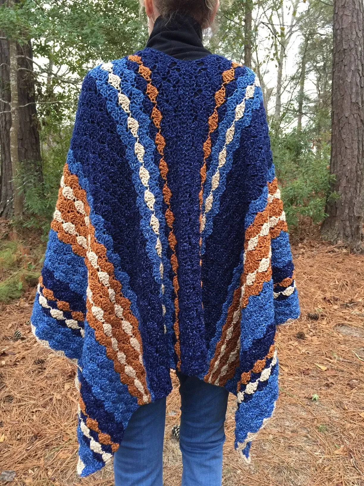 Crochet Kit - Blue Jean Baby Poncho