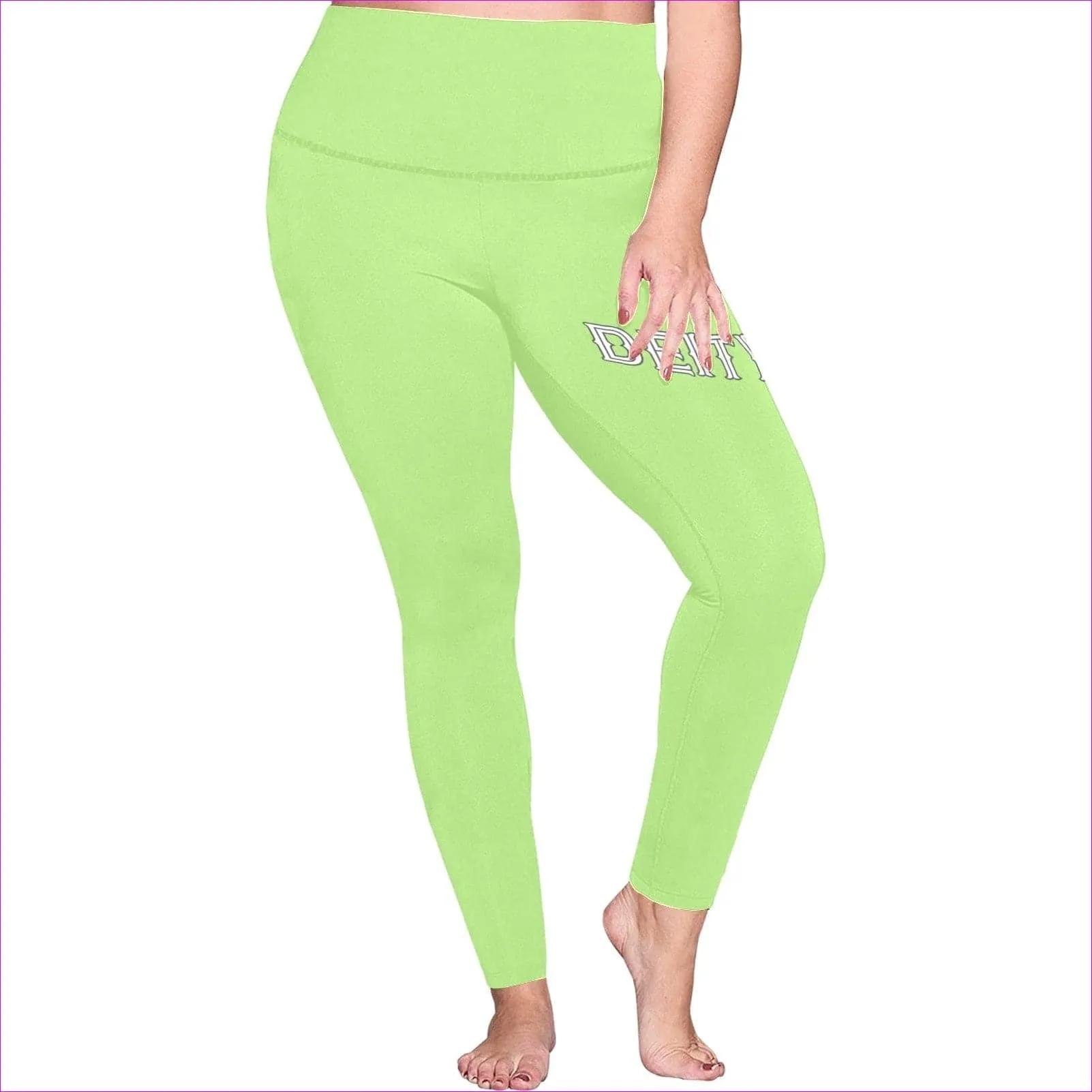 Deity Womens High Waist Leggings Voluptuous ( ) Plus Size - 10 Colors