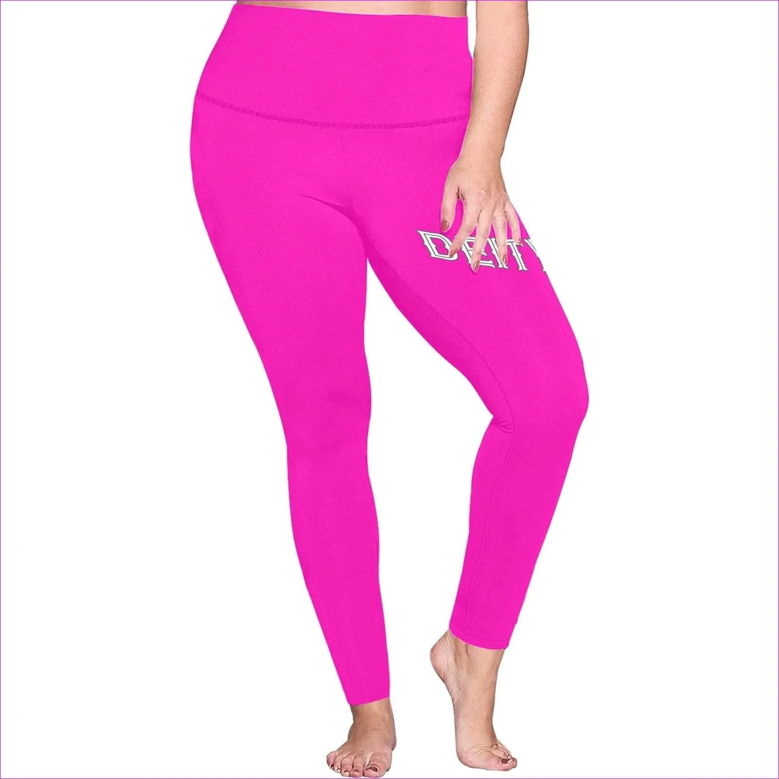 Deity Womens High Waist Leggings Voluptuous ( ) Plus Size - 10 Colors