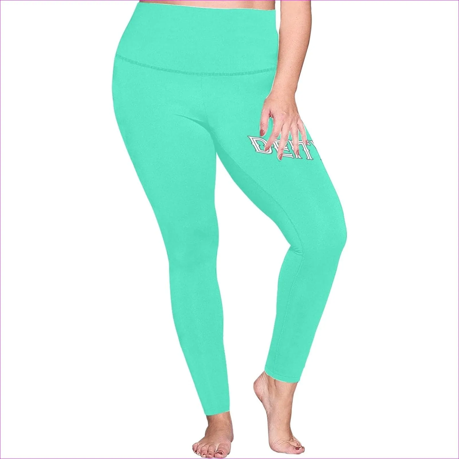 Deity Womens High Waist Leggings Voluptuous ( ) Plus Size - 10 Colors