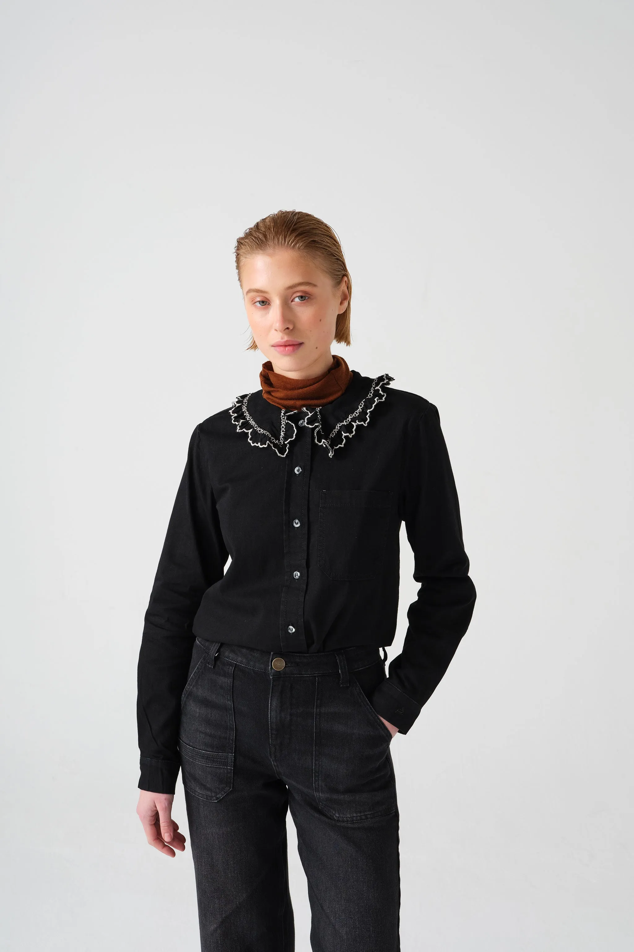 Delilah Blouse in Black