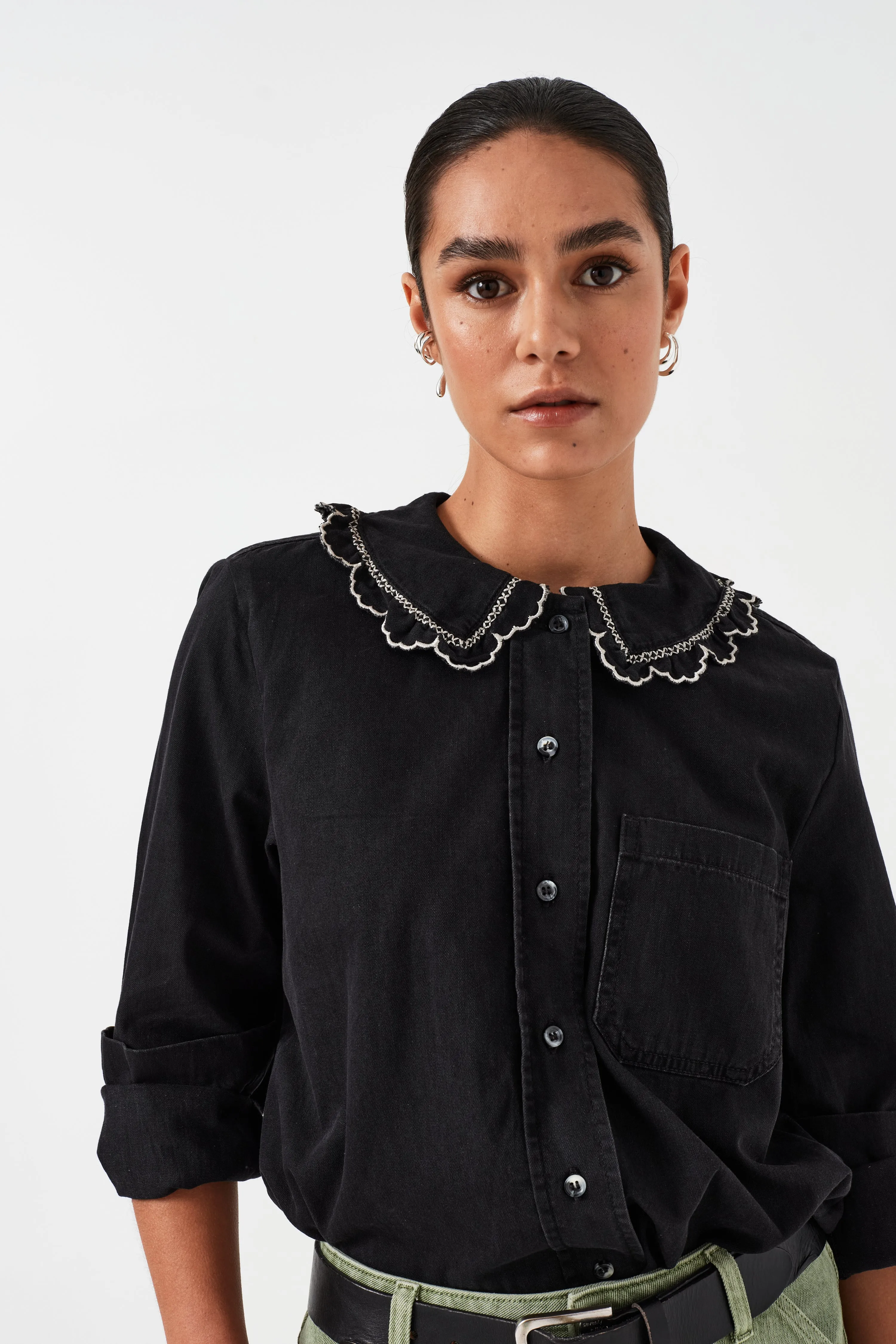 Delilah Blouse in Black