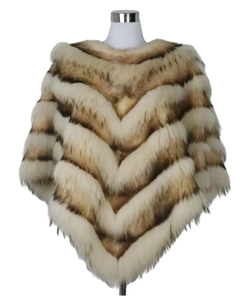 Dennis Basso Fox Fur Poncho