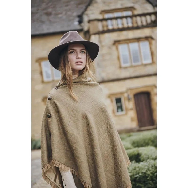 Dubarry Hazelwood Ladies Tweed Poncho - Elm