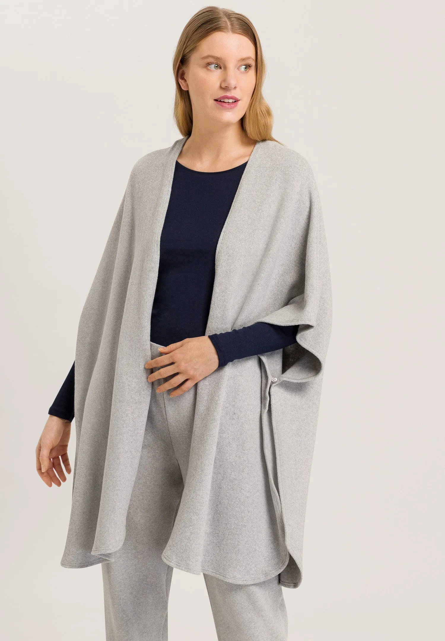 Easywear Poncho | Classic Grey Melange 78779-1259