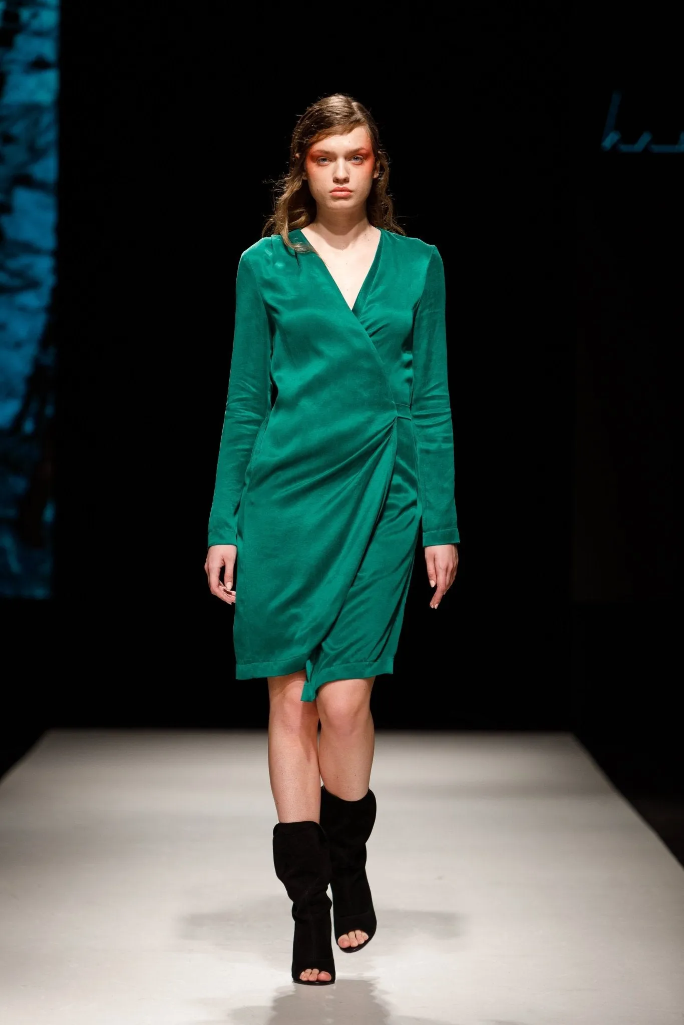 Emerald wrap dress