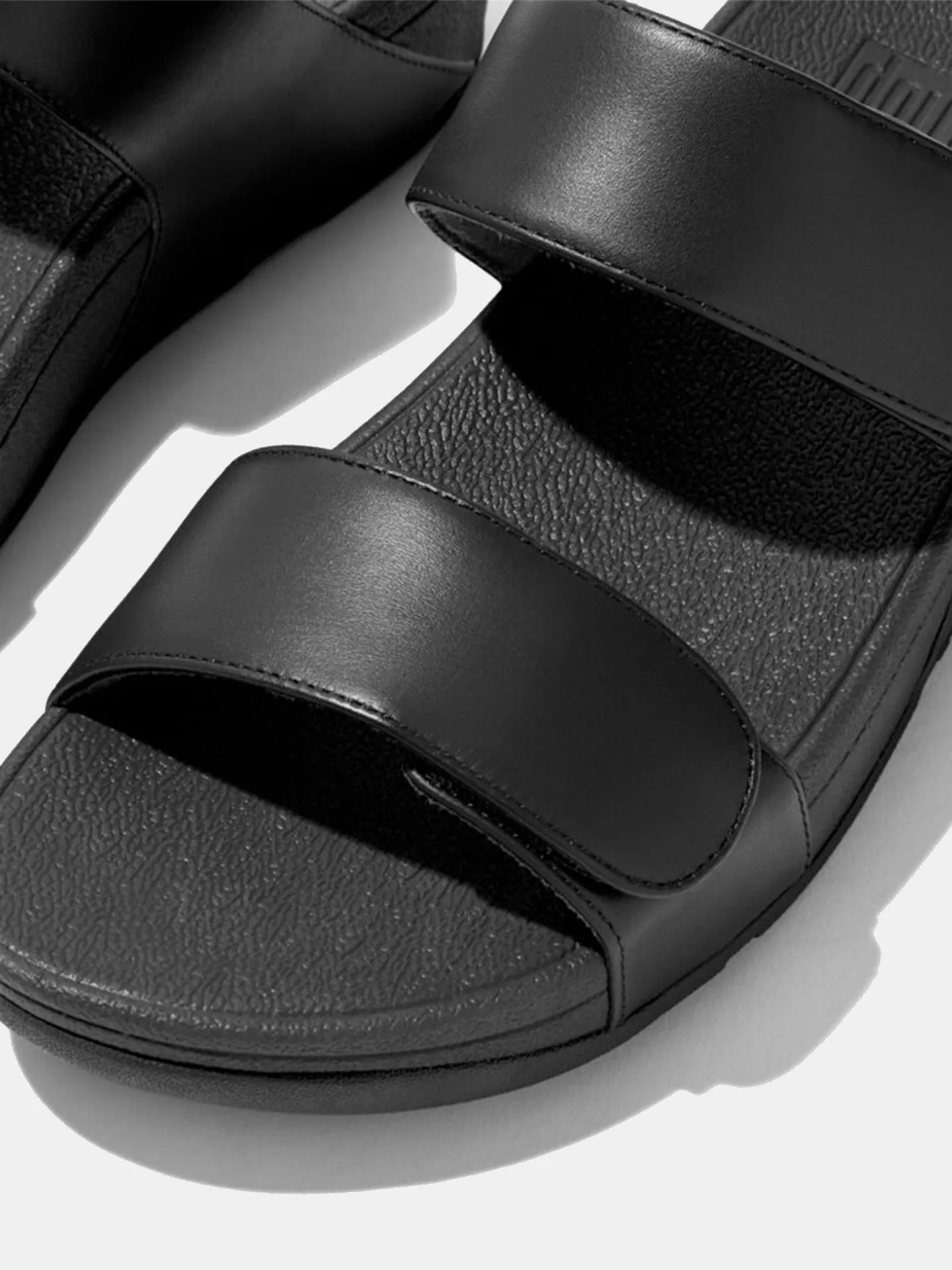 Fitflop Women's Lulu Adjustable Leather Slides