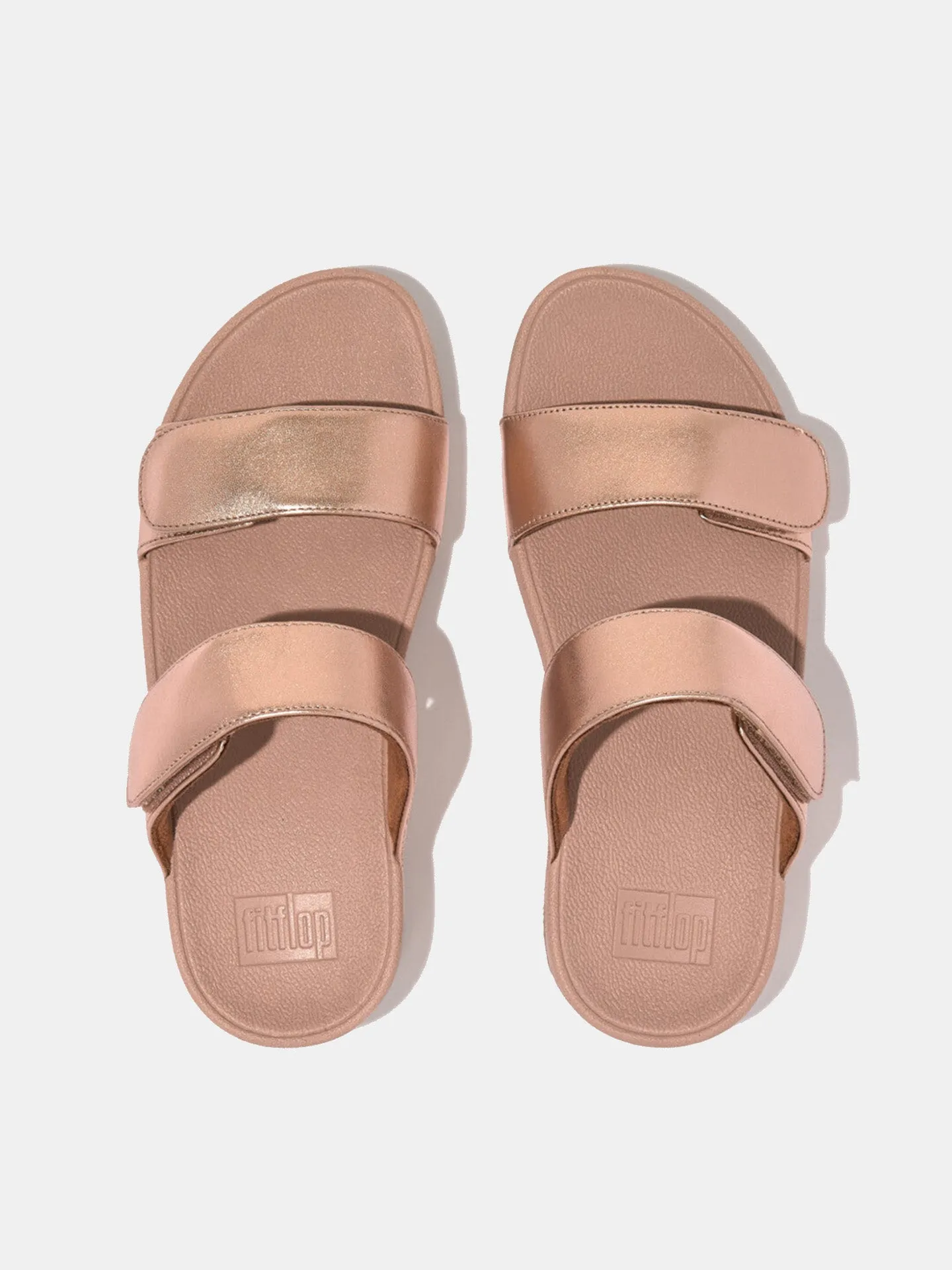 Fitflop Women's Lulu Adjustable Leather Slides