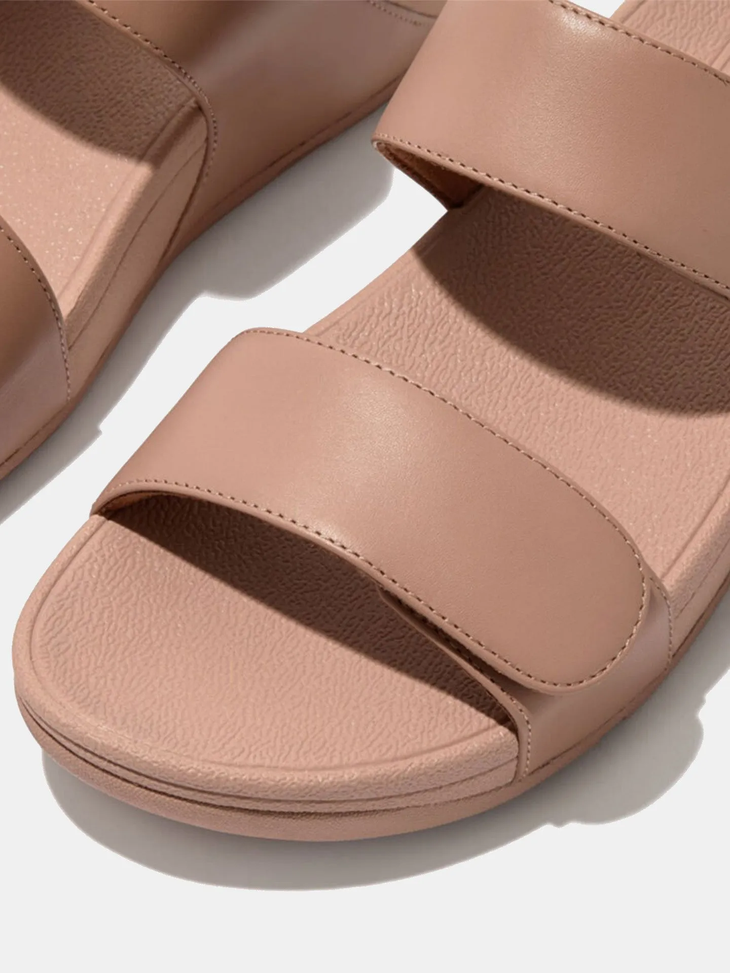 Fitflop Women's Lulu Adjustable Leather Slides