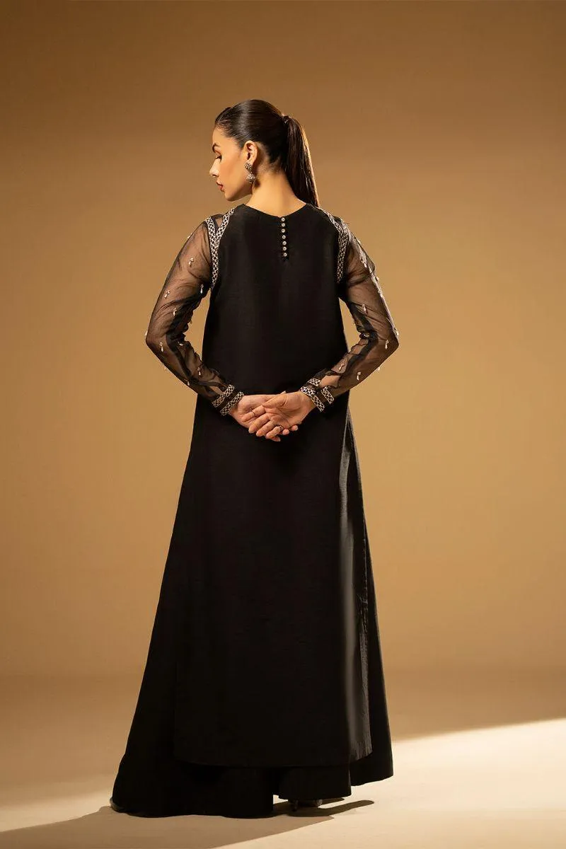 Fozia Khalid - Black Swan - Silk - 2 Piece