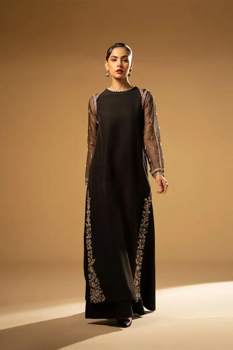 Fozia Khalid - Black Swan - Silk - 2 Piece