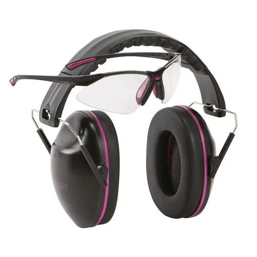 Gamma Junior Shooting Muffs and Glasses - Black-Orchid