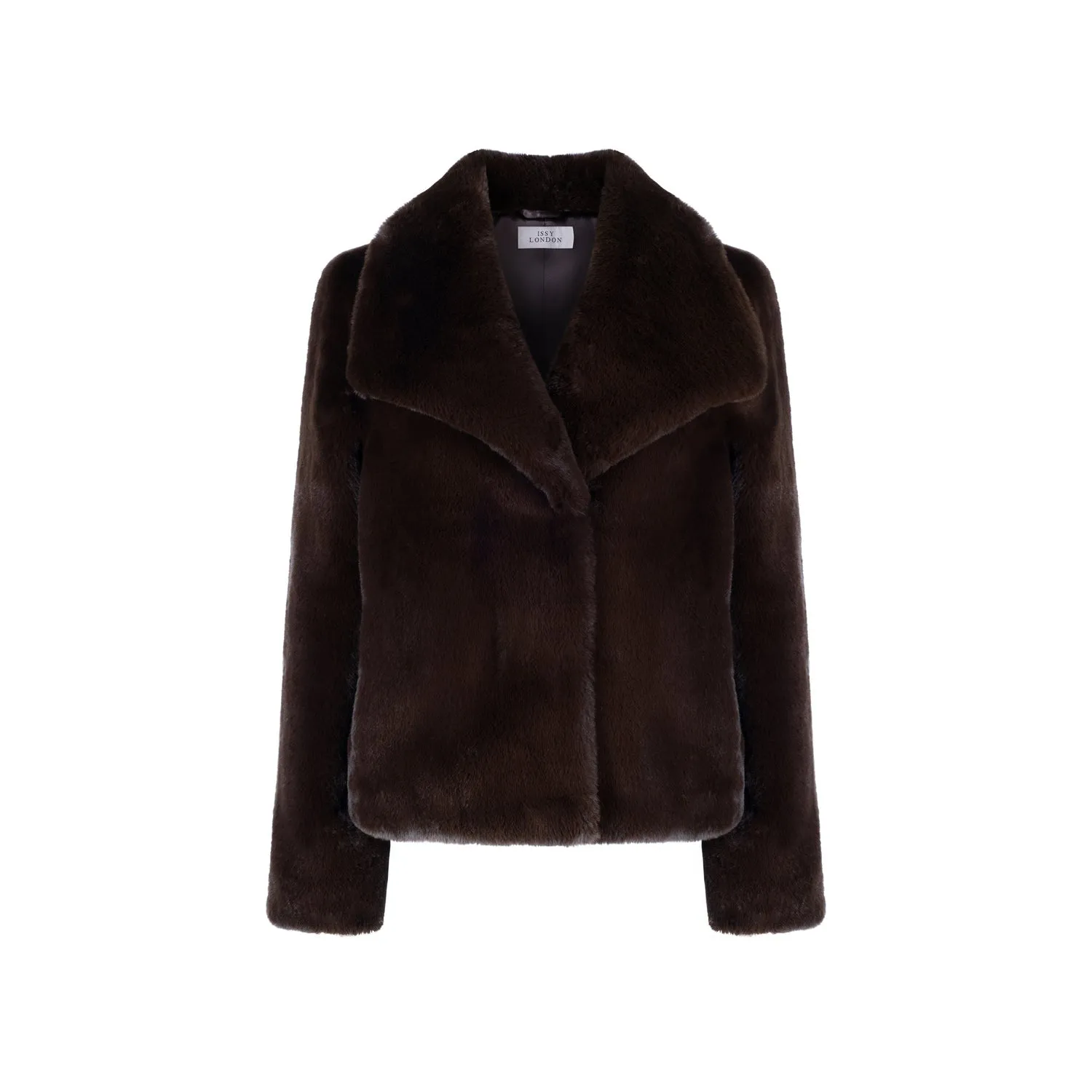 Gemma Luxe Pile Vegan Faux Fur Jacket | Chocolate